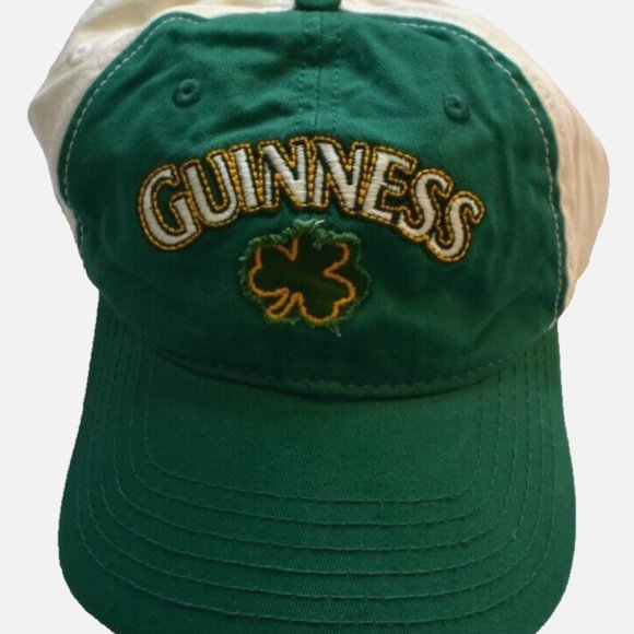 Guinness Beer Mens Guinness Clover Green Strapback Embroidered Hat Cap New - Picture 7 of 7